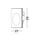 Spoturi tavan fals - Spot incastrabil ideal pentru iluminat scara sau hol CIROCCO, 21x25cm
