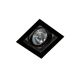 Spoturi tavan fals - Spot incastrabil directionabil de tavan/plafon SISTO 1 BK
