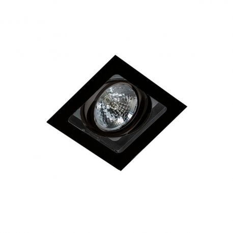 Spoturi tavan fals - Spot incastrabil directionabil de tavan/plafon SISTO 1 BK