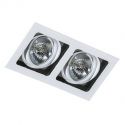 Spot incastrabil directionabil de tavan/plafon SISTO 2 WH/BK