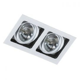 Spoturi tavan fals - Spot incastrabil directionabil de tavan/plafon SISTO 2 WH/BK