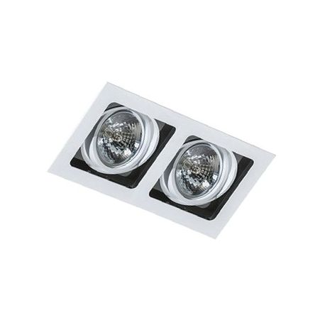 Spoturi tavan fals - Spot incastrabil directionabil de tavan/plafon SISTO 2 WH/BK