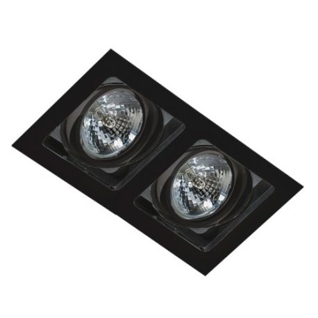 Spoturi tavan fals - Spot incastrabil directionabil de tavan/plafon SISTO 2 BK
