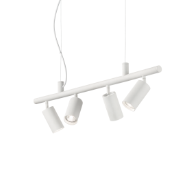 Pendule, Lustre suspendate - Lustra modera cu spoturi directionabile DYNAMITE SP4 BIANCO