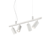 Lustra modera cu spoturi directionabile DYNAMITE SP4 BIANCO