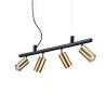 Lustra modera cu spoturi directionabile DYNAMITE SP4 OTTONE