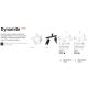 Pendule, Lustre suspendate - Lustra modera cu spoturi directionabile DYNAMITE SP4 OTTONE