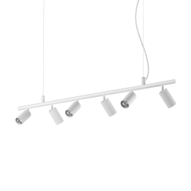 Pendule, Lustre suspendate - Lustra modera cu spoturi directionabile DYNAMITE SP6 BIANCO