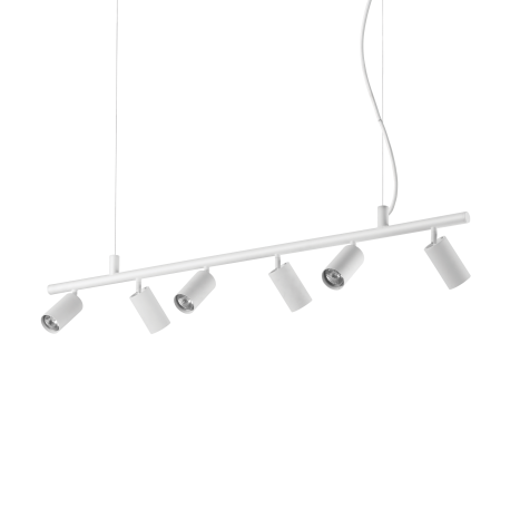 Pendule, Lustre suspendate - Lustra modera cu spoturi directionabile DYNAMITE SP6 BIANCO