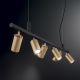 Pendule, Lustre suspendate - Lustra modera cu spoturi directionabile DYNAMITE SP6 OTTONE