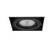 Spoturi tavan fals - Spot incastrabil directionabil tavan/plafon NOVA GIPS 1 negru