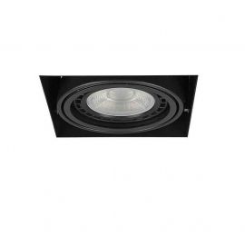 Spoturi tavan fals - Spot incastrabil directionabil tavan/plafon NOVA GIPS 1 negru
