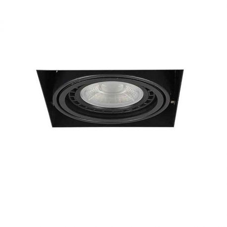 Spoturi tavan fals - Spot incastrabil directionabil tavan/plafon NOVA GIPS 1 negru