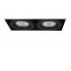 Spoturi tavan fals - Spot incastrabil directionabil tavan/plafon NOVA GIPS 2 negru