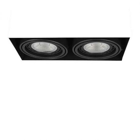 Spoturi tavan fals - Spot incastrabil directionabil tavan/plafon NOVA GIPS 2 negru