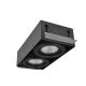 Spoturi tavan fals - Spot incastrabil directionabil tavan/plafon NOVA GIPS 2 negru
