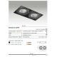 Spoturi tavan fals - Spot incastrabil directionabil tavan/plafon NOVA GIPS 2 alb