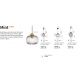 Pendule, Lustre suspendate - Lustra, Pendul design modern MINT-3 SP1 VERDE