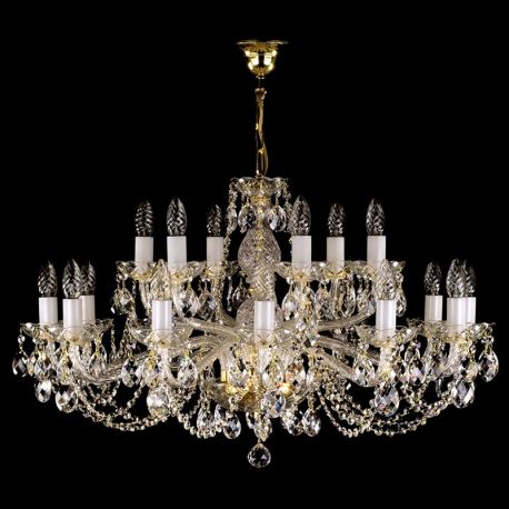 Lustre Cristal Bohemia - Candelabru 18 brate Cristal Bohemia Exclusive CAMERON XVIII.