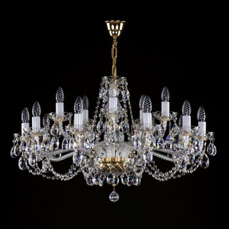 Lustre Cristal Bohemia - Candelabru 15 brate Cristal Bohemia Exclusive CAMERON XV.
