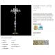Veioze, Lampadare Cristal - Lampadar, lampa de podea Cristal Bohemia Exclusive INKA FL