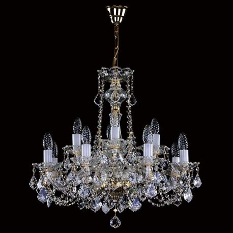 Lustre Cristal Bohemia - Candelabru 12 brate Cristal Bohemia Exclusive COURTNEY XII. VA-PE
