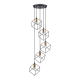 Pendule, Lustre suspendate - Lustra cu 5 pendule design modern ICE SP5 NERO