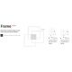 Lustre aplicate - Lustra LED aplicata design geometric FRAME-1 PL