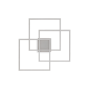 Lustra LED aplicata design geometric FRAME-2 PL