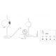 Veioze - Lampa de masa LED dimabila design modern LE VITA LED Black