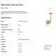 Iluminat pentru baie - Aplica de perete baie cu protectie IP44 GALA Satin gold