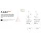 Pendule, Lustre suspendate - Lustra, Pendul modern A-LINE SP1 D13 BIANCO
