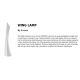 Bar lounge - Corp iluminat LED RGB de exterior / interior design modern decorativ WING LAMP