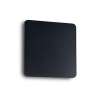Aplica cu lumina ambientala LED COVER AP D20 SQUARE NERO