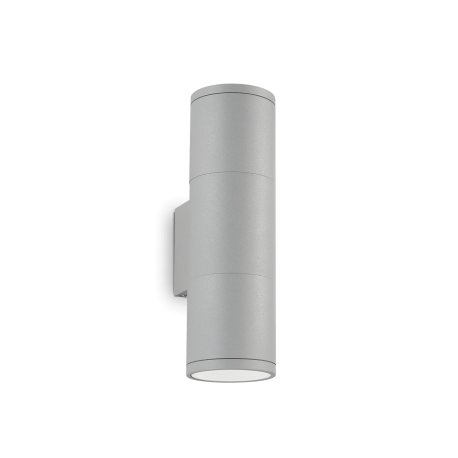 Aplice - Aplica de exterior cu protectie IP44 GUN AP2 SMALL GRIGIO