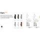 Aplice - Aplica de exterior cu protectie IP44 GUN AP2 SMALL GRIGIO