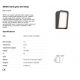 Aplice - Aplica LED perete exterior design modern IP65 MASK gri