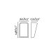 Aplice - Aplica LED perete exterior design modern IP65 MASK gri