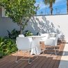 Masa de exterior / interior design modern premium PEZZETTINA TABLE 90x90x73