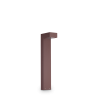 Stalp de iluminat exterior IP44 SIRIO PT2 H60 COFFEE