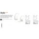 Aplice - Aplica de exterior cu protectie IP54 STYLE AP SENSOR ANTRACITE 4000K