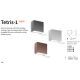 Aplice - Aplica de exterior cu protectie IP44 TETRIS-1 AP1 COFFEE