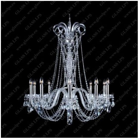 Lustre Cristal Bohemia - Lustra 8 brate cristal Bohemia