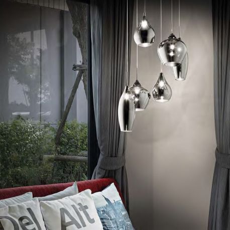 Pendule, Lustre suspendate - Lustra suspendata SOFT SP6 FUME