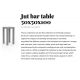 Mese Bar - Masa de bar exterior / interior design modern premium JUT BAR TABLE