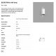 Aplice - Aplica LED de exterior ambientala design modern IP54 BLIND alba