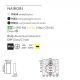 Aplice - Aplica LED de exterior ambientala design modern decorativ IP54 NAIROBI maro rustic
