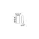 Aplice - Aplica LED de exterior ambientala design modern decorativ IP54 NAIROBI maro rustic