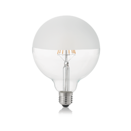 Becuri E27 - Bec LED E27 08W GLOBO D125 SATINATA 3000K
