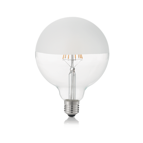 Becuri E27 - Bec LED E27 08W GLOBO D125 SATINATA 3000K